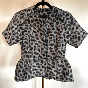 MARC JACOB /  Black and Gray Animal Print Jacket